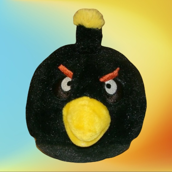 Toys | Angry Birds Black Bomb 5 Plush Bird With Sound Commonwealth